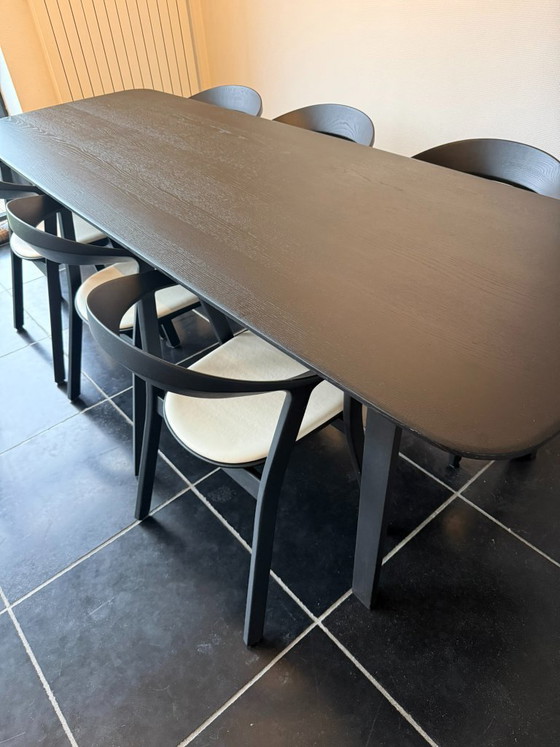 Image 1 of Designer dining table ARCO Essential Wood + 6 chairs PROSTORIA
