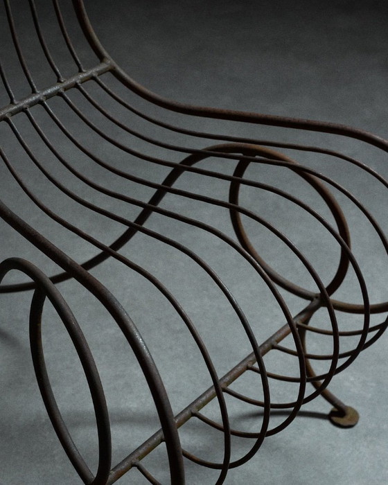 Image 1 of sedia e tavolo Spine nello stile di André Dubreuil.