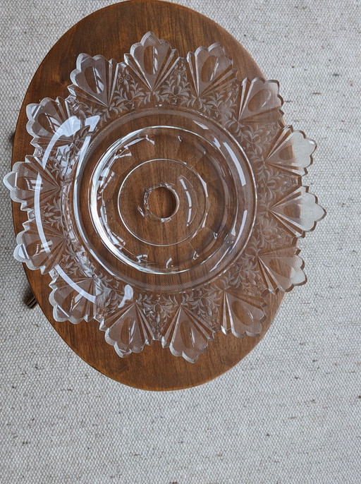 Etagère , piece de milieu,  glas/kristal begin1900