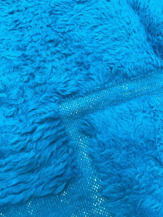 Handmade blue Moroccan rug 200cm x 300cm – Rugs & carpets, Wool (photo 9 of 10)