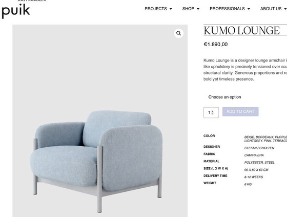 Image 1 of Design-Sessel Steven Scholten von Lensvelt für Puik