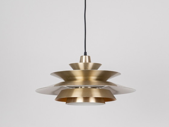 Vintage Swedish Pendant Lamp by Carl Thore, 1960s, Scandinavian Mid-Century – Granhaga, Aluminium (photo 4 of 14)
