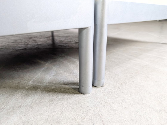 Image 1 of Canapé d'angle Plura original Rolf Benz, cuir beige clair, design crème