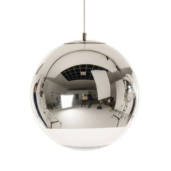 Tom Dixon Mirror Ball – lampada a sospensione cluster 8 sfere cromate (LED) – Lampade a sospensione, Cromo (photo 4 of 5)