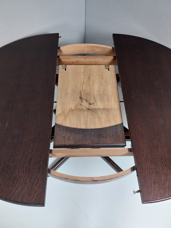 Image 1 of Vintage Extendable Round Table, Mid-Century