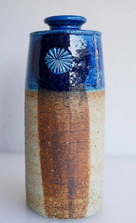 Image 1 of Mid-century modern studio art ceramic vase by Inger Persson for Rörstrand, 1970s