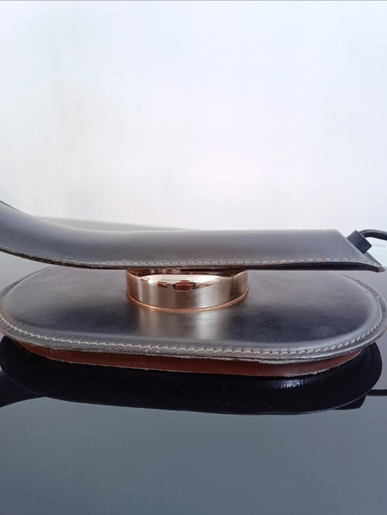 Image 1 of Lámpara de escritorio Cobra de cuero de Traso Milano 1988