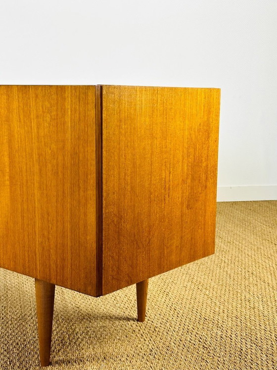 Image 1 of Scandinavian teak sideboard with four doors and tapered legs, 1960