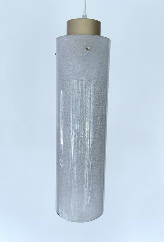 Image 1 of Very Large Mid Century Glass Pendant Lamp