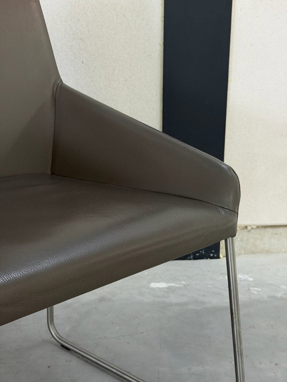 Set Design On Stock Vico - come nuovo – Sedie da pranzo, polished steel, Pelle (photo 9 of 12)