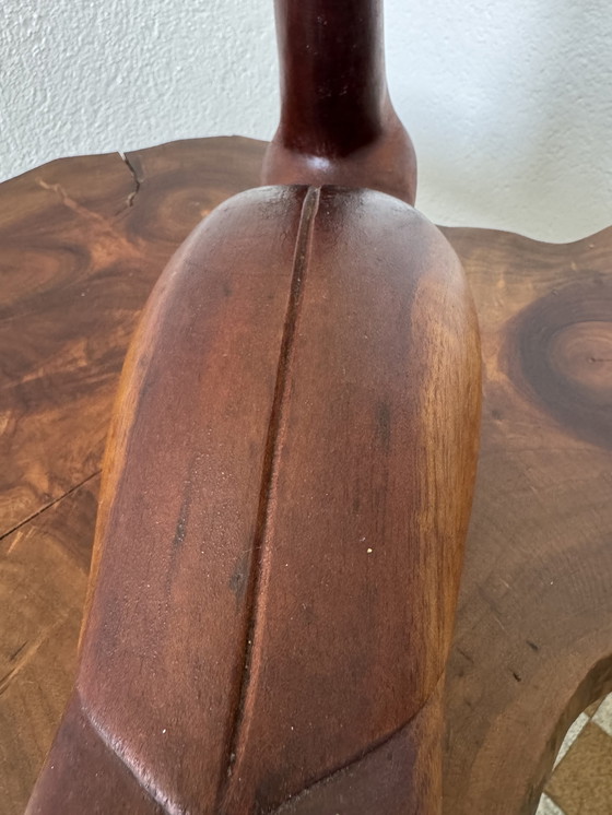 Image 1 of Vintage decoratieve houten eend