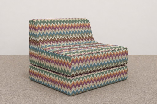 Nuevo, sillón, diván, vintage, estilo de mediados de siglo
