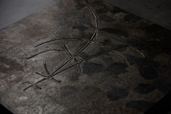 Image 1 of Tavolino brutalista in acciaio, Francia, anni '70