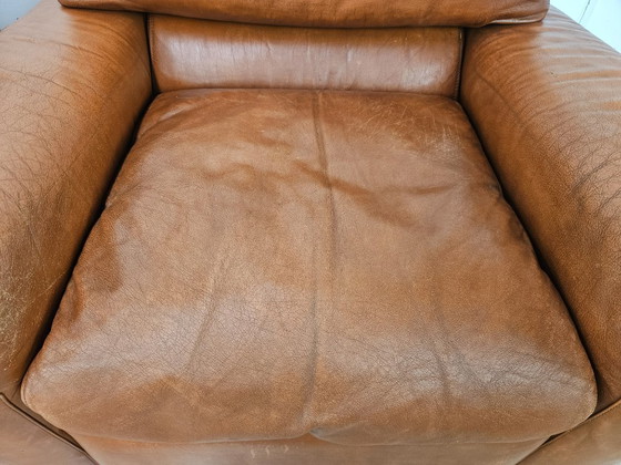 Osaka Brown Leather Armchairs by Moroso, 1980 (photo 13 of 21)
