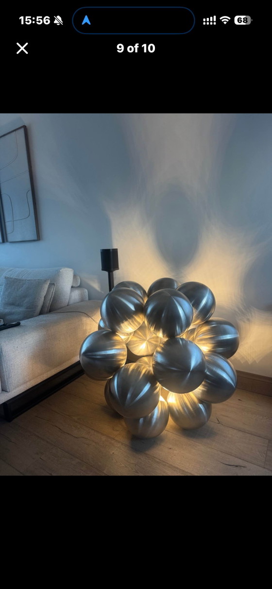 Objet Lumineux Design Unique Marcel Simons 02 – Lampadaires, rvs (photo 9 of 10)