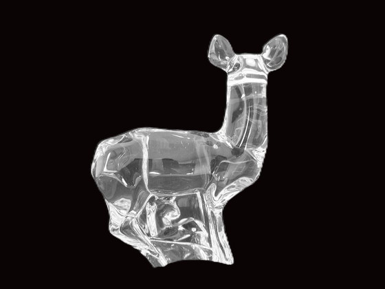 Orrefors - Kristallen Hert Uit De Nordic Wildlife Series Van Olle Alberius – Decoratieve objecten, Glass (photo 4 of 5)