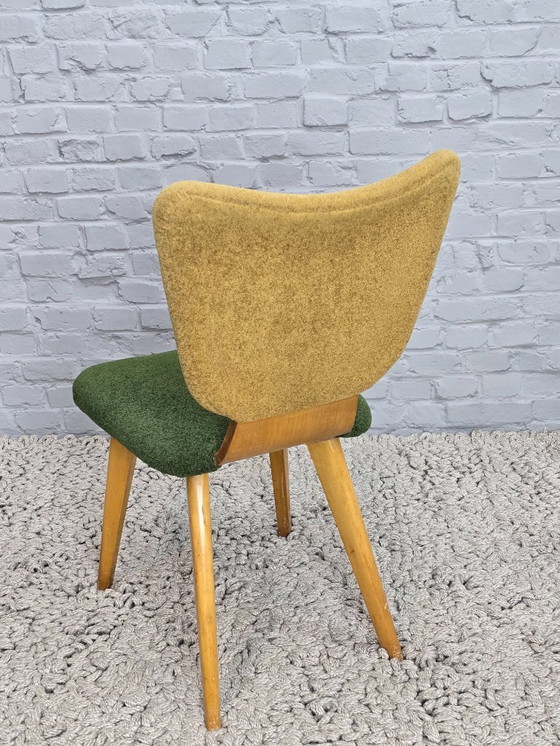 Image 1 of Sillas de comedor de contrachapado holandés de diseño de mediados de siglo, atribuidas a Cor Alons, juego de 4, década de 1960