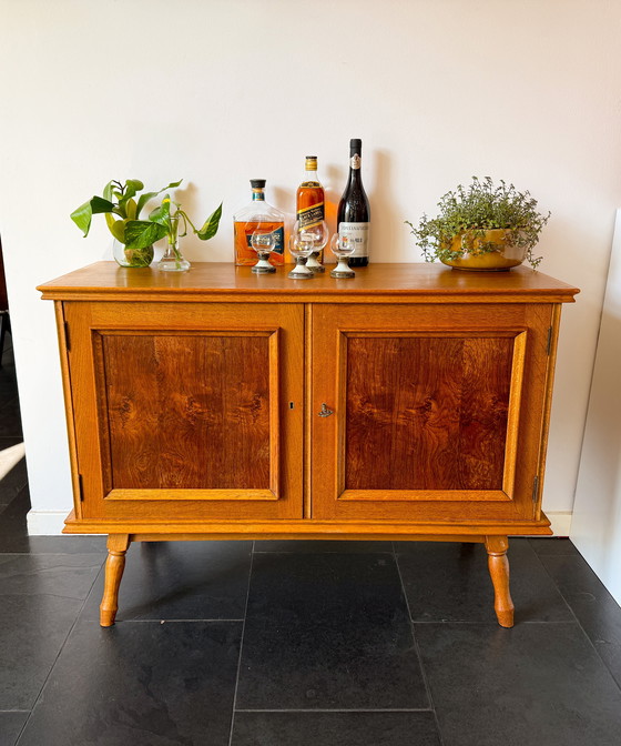 Image 1 of Vintage Mid - Century Sideboard - 2 Doors - Wood - 1960s