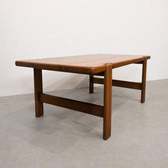 Image 1 of Table basse danoise en teck massif Niels Bach