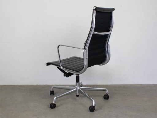 Vitra EA119 Office Chair Alu/Polish Leather Black Design Charles Eames