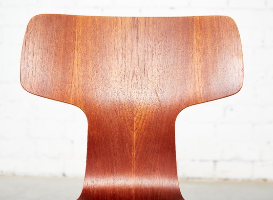 Arne Jacobsen 3103 Hammer Chair voor Fritz Hansen | Set van vier – Eetkamerstoelen, Wood (photo 16 of 20)