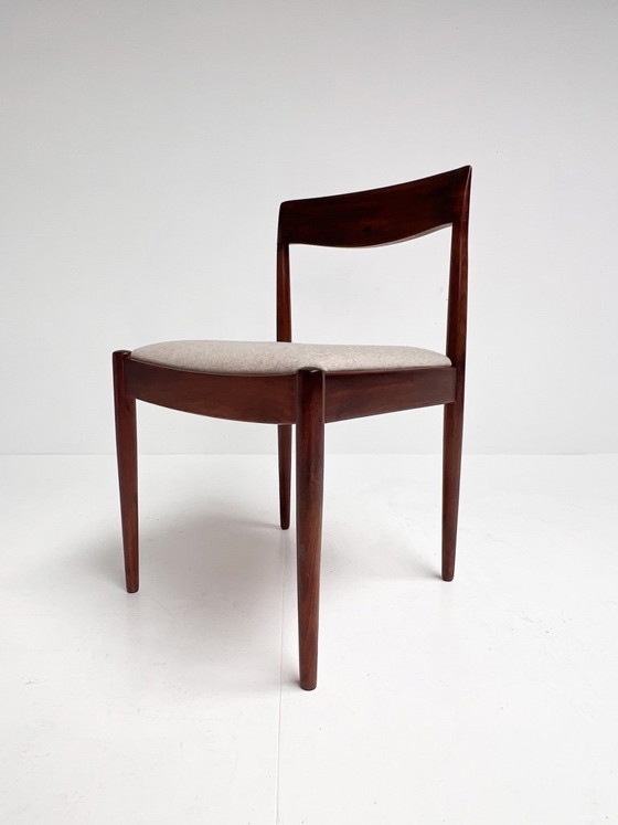 Set di 4 sedie di design danese di metà secolo, anni '60 – Sedie da pranzo, Textile (photo 15 of 15)