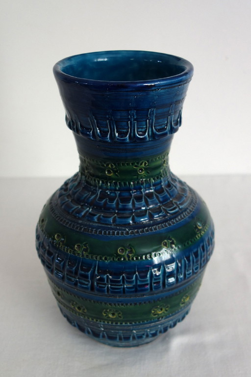 Aldo Londi Bitossi ceramic vase 60s