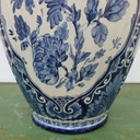 Vaso con coperchio vintage Royal Sphinx Maastricht in porcellana