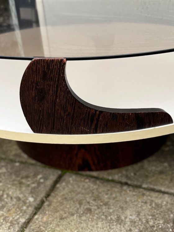 Image 1 of Mesa de cristal ahumado de la era espacial