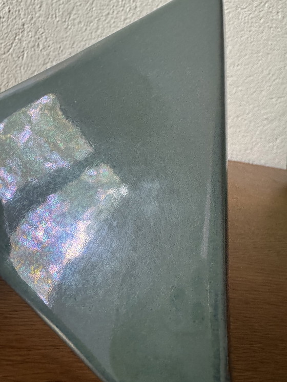 Image 1 of Caja triangular de cerámica Charolles de los años 80