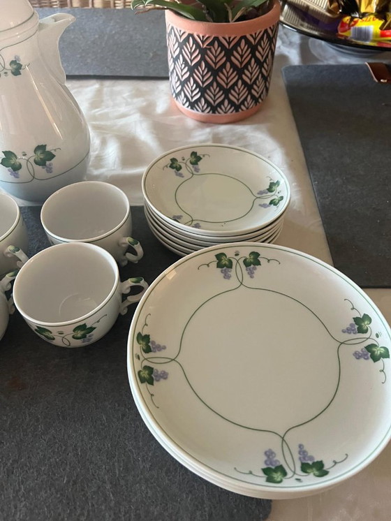 Image 1 of Servizio da caffè Fürstenberg Weinberg - porcellana con pittura a mano