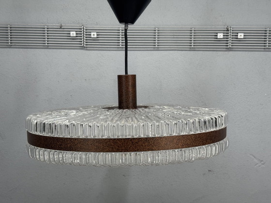 Image 1 of 1960s Plastic Pendant Lamp with Retro Design