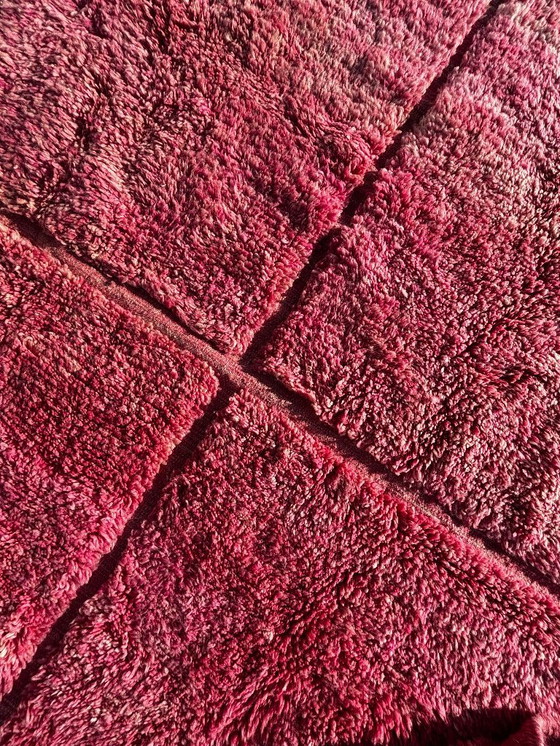 Image 1 of Alfombra marroquí de lana a cuadros rosa 230x250 cm