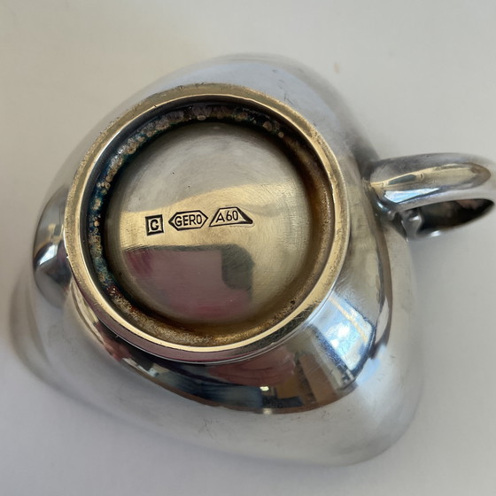 Image 1 of Sucre et pot à lait GERO 1960s Plaqué argent
