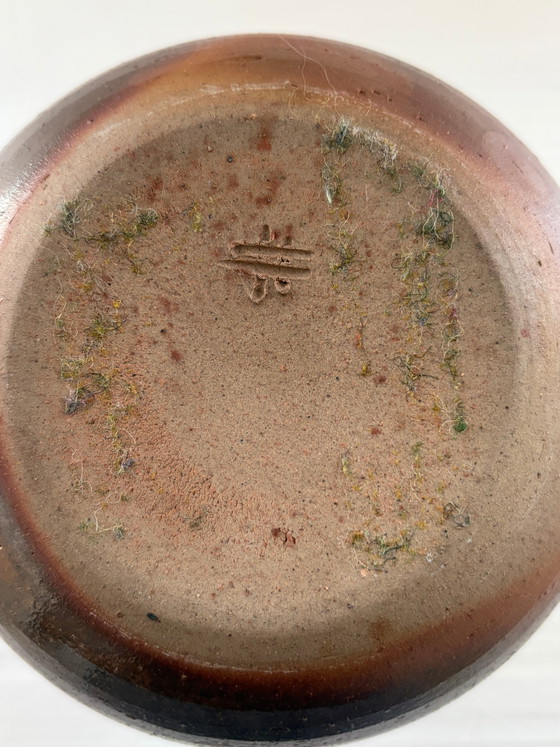 Vintage ronde keramische vaas – Vazen, Ceramic (photo 6 of 6)
