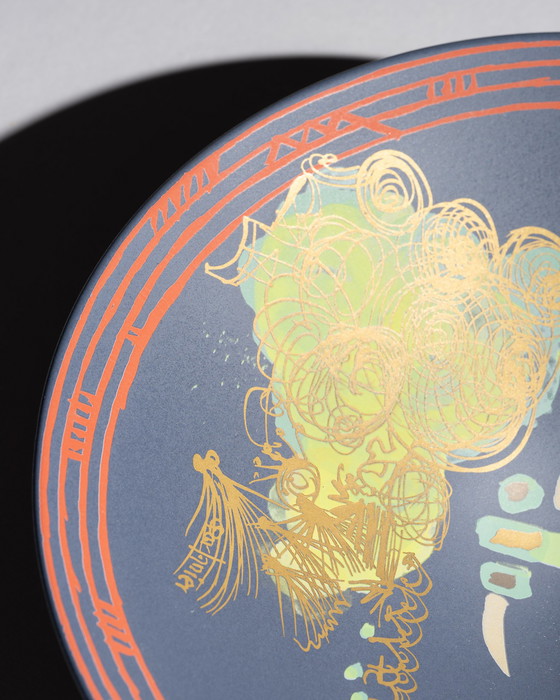 Image 1 of Gilbert Portanier Rosenthal Liguria Wall Plate Bowl Porcelain Modernism 1970s 