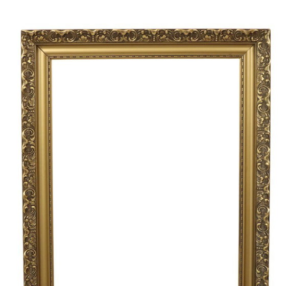 Image 1 of Marco clásico de madera antigua de estilo rococó