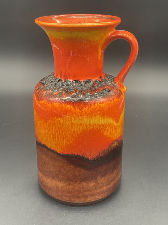 Jasba Fat Lava Vaas met oor N 602/12-25, jaren 70 – Vazen, Ceramic (photo 4 of 8)