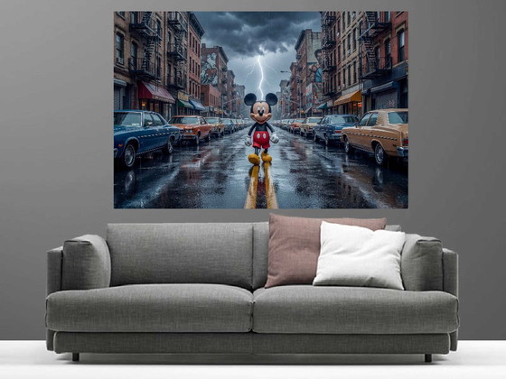 Image 1 of Fotografía impresa en plexiglás o aluminio / edición limitada / firmada / Mickey en el Bronx / Nueva York