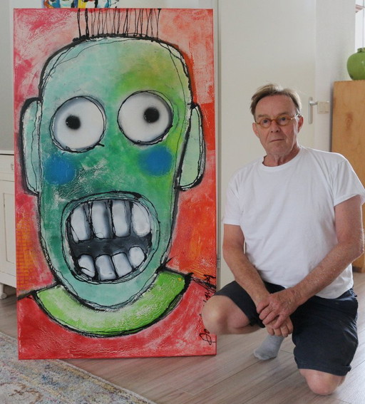 Paul Megens großes Gemälde „Der Sänger“