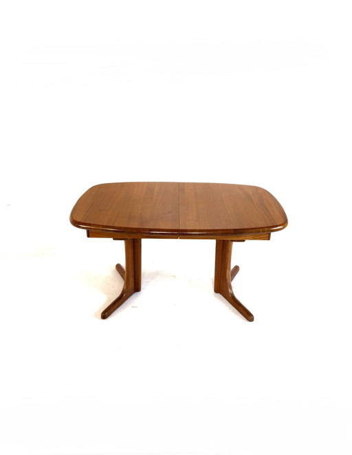 Vintage XXL extendable Danish dining table, Dyrlund '70