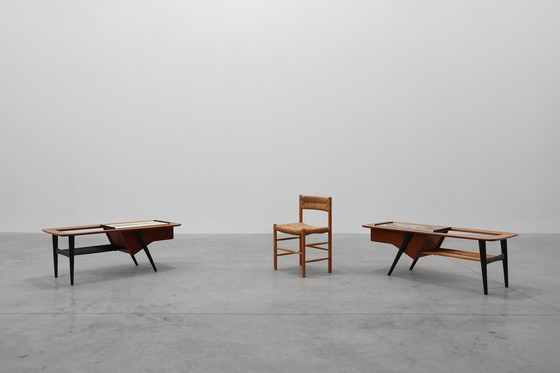 Image 1 of Coffee Table model 210, teak wood and ceramic, by Alfred Hendrickx, Belform