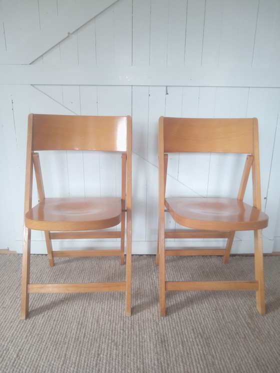 Image 1 of 4 sedie pieghevoli vintage