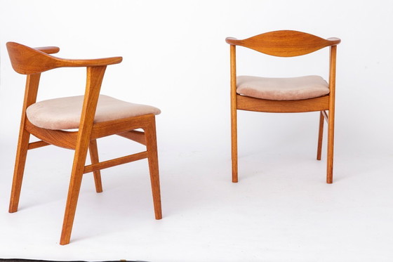 Image 1 of Set of 4 Erik Kirkegaard Chairs Model 49, Danish Mid Century Modern Teak Dining Chairs, 1960s Høng Stolefabrik