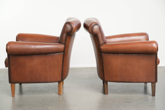 2x comfortabele schapenleren armchairs met een tijdloze uitstraling en goed zitcomfort – Fauteuils, Leather (photo 4 of 15)