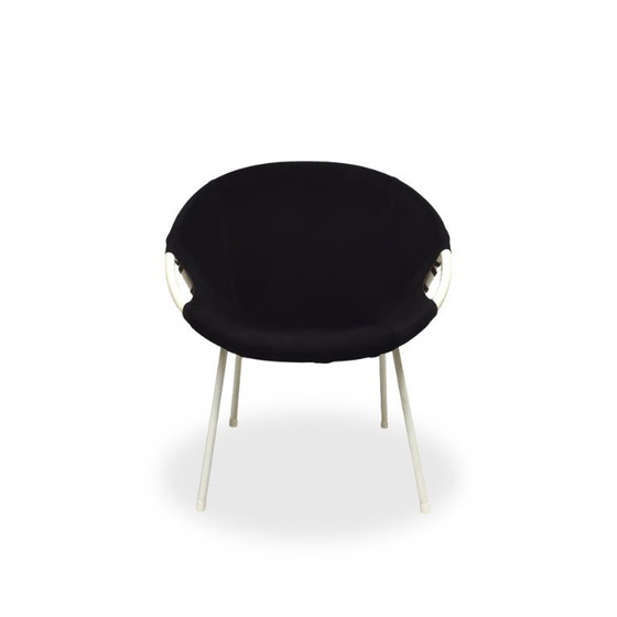 Image 1 of Sedia Balloon Lusch & Co | Poltrona vintage anni '60 in pelle scamosciata - pelle