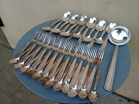 Image 1 of Komplettes 37-teiliges versilbertes Besteckset