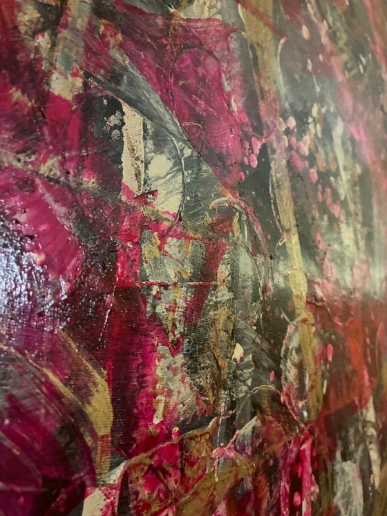 Image 1 of Walter Geraci - Abstracto rosa y dorado