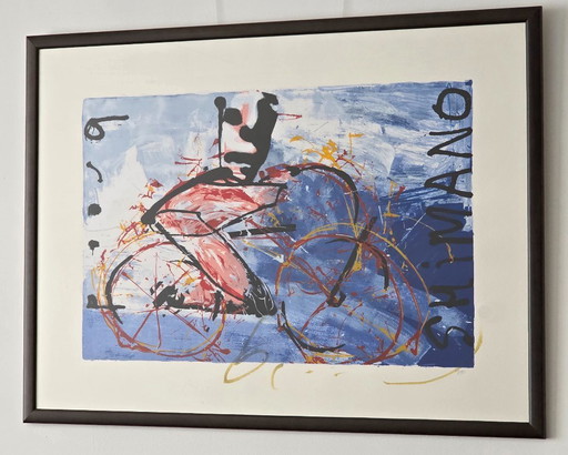 Herman Brood - Fishbike - 10/150 - Hand signed