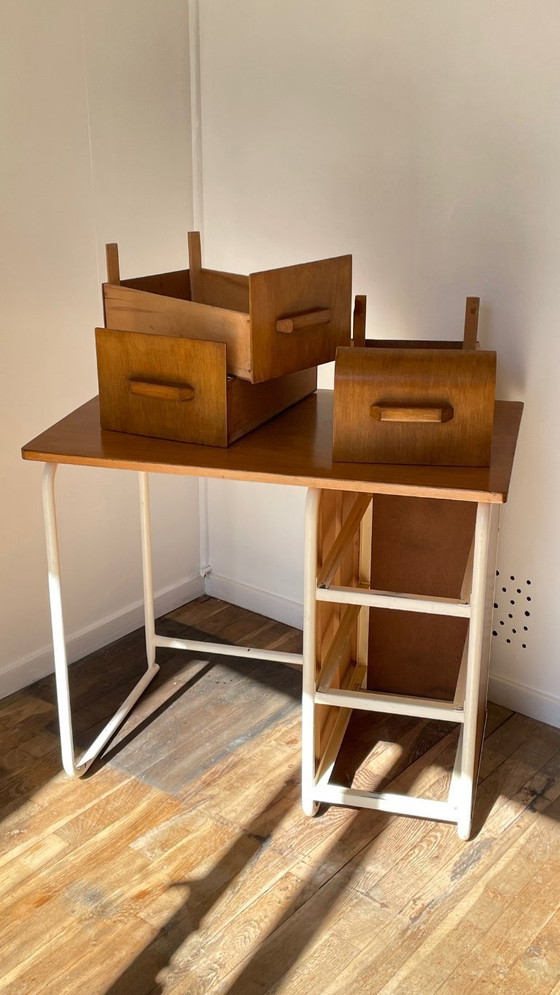 Image 1 of Children's Desk in the style of Jacques Hitier Vintage